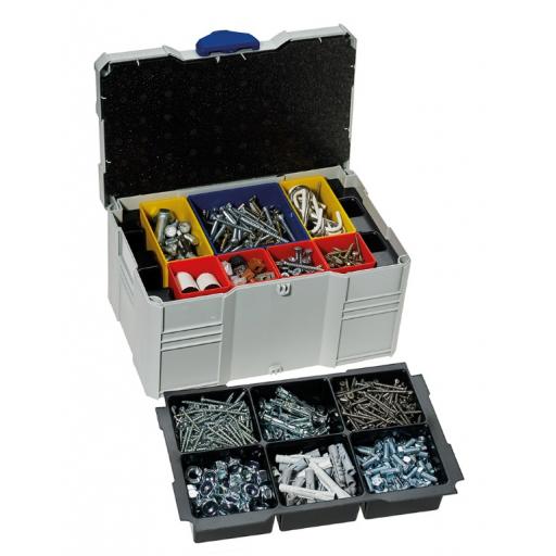 MINI-systainer® III - with 6 compartment insert and 7 box kit with tray