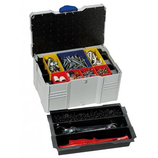 MINI-systainer® III - with 3 compartment insert and 7 box kit with tray
